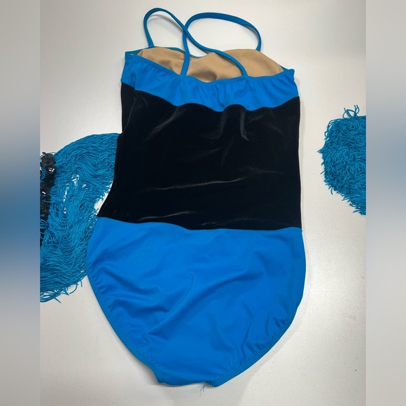 Weissman Dance Costume Leotard With Detachable Fringe Skirts Size Small Adult - Picture 4 of 9